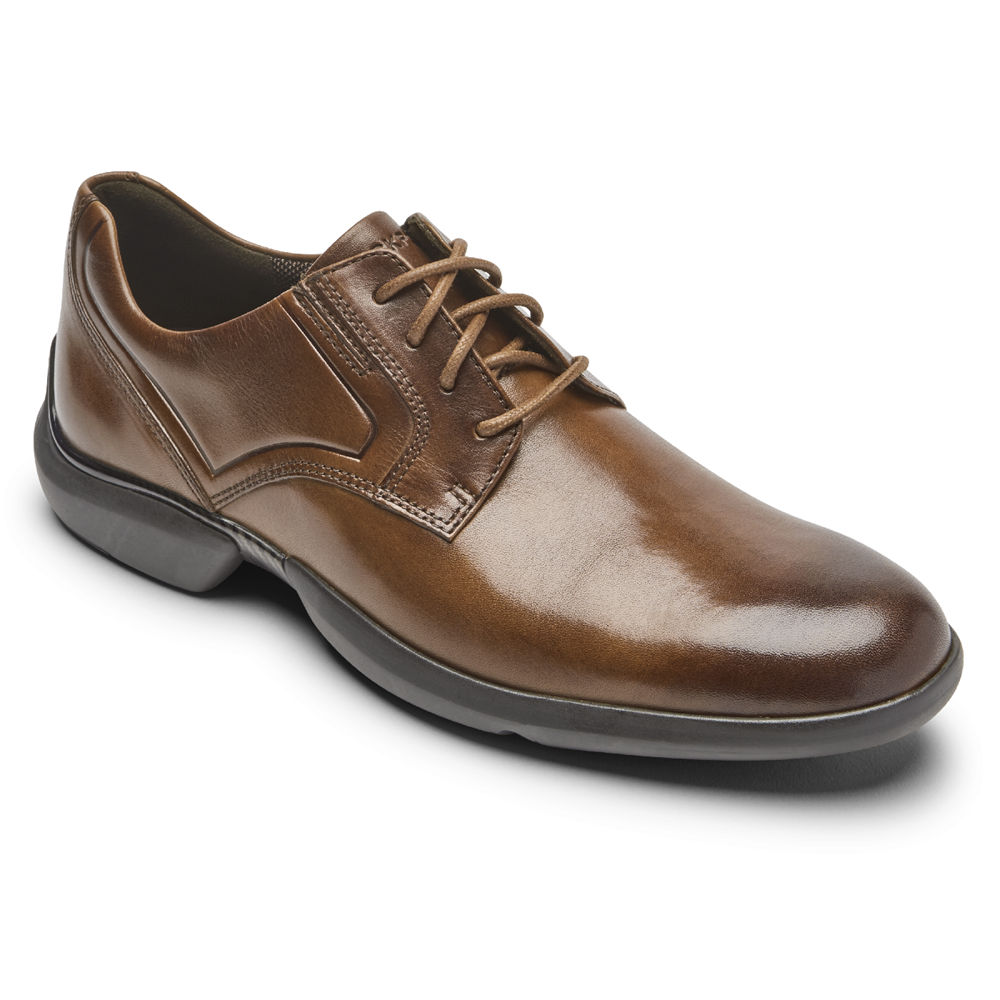 Rockport Singapore Mens Oxfords - Total Motion Advance Plain Toe Brown - HM4769182